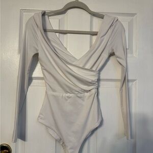 Princess Polly White Wrap Bodysuit